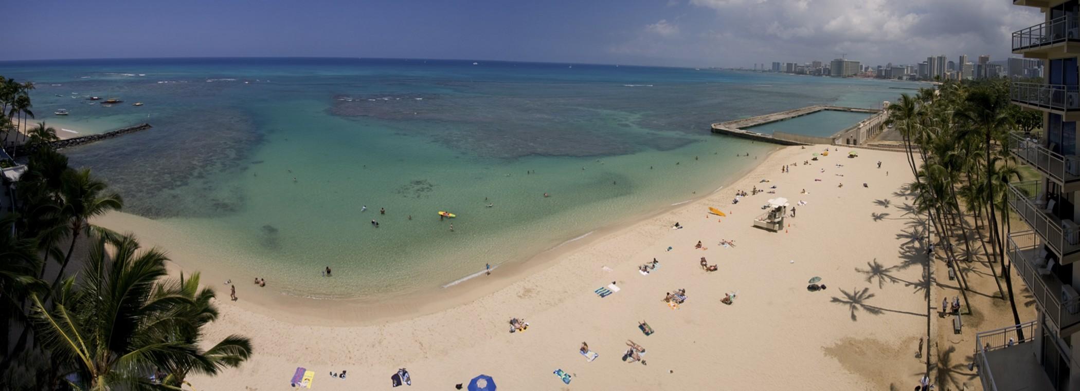 Kaimana Beach Hotel هونولولو المظهر الخارجي الصورة